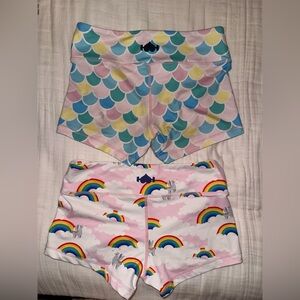 WODBOTTOM mermaid and unicorn shorties